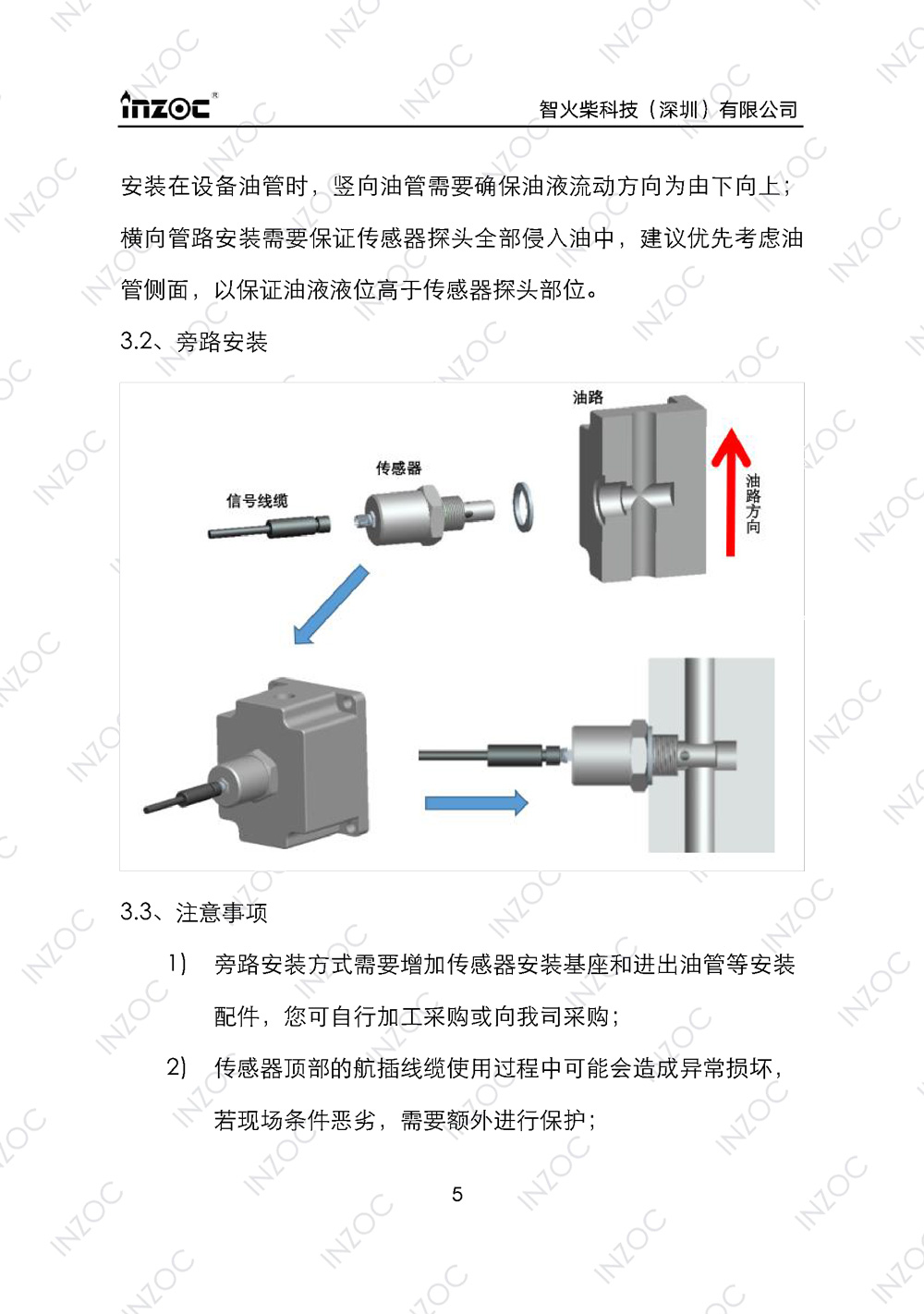 油液含水率傳感器使用說明書