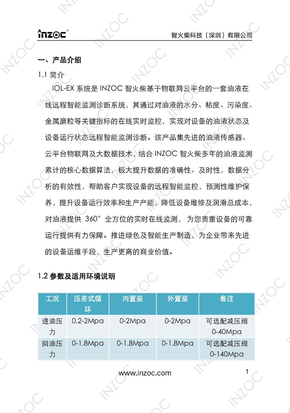 IOL-EX防爆型油液在線監測系統說明書